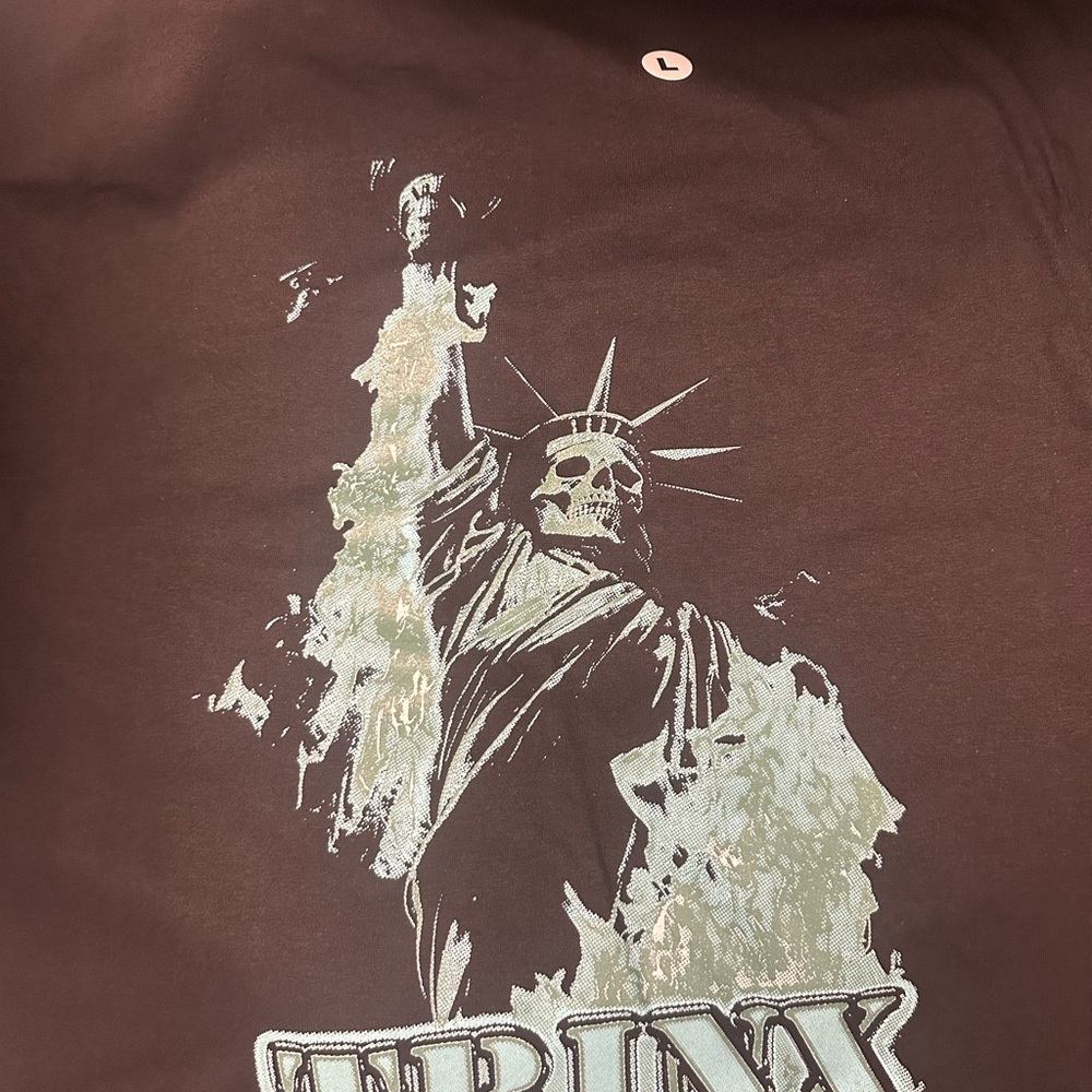 TRINX LA Freedom Black Short Sleeve Tee with Graphic Design